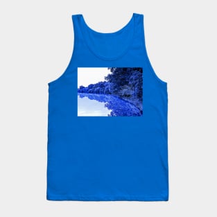 Blue Mirroring Tank Top